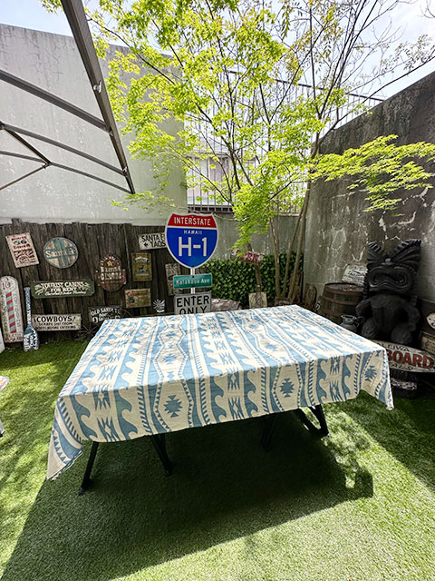 サーフ柄マルチカバー　（ライトブルー）　225cm×150cm　コットン製フリークロス　■　アメリカン雑貨　アメリカ雑貨 |  | 02