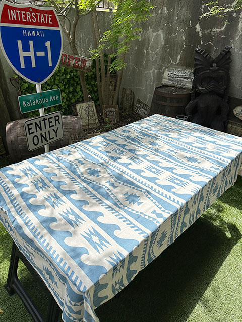 サーフ柄マルチカバー　（ライトブルー）　225cm×150cm　コットン製フリークロス　■　アメリカン雑貨　アメリカ雑貨 |  | 04