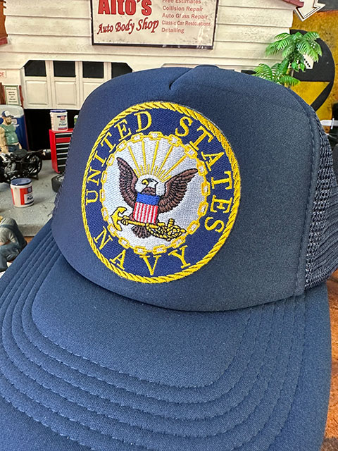 U.S.ネイビー メッシュキャップ （エンブレム） 帽子色＝ネイビー