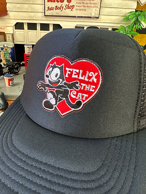 フィリックス　メッシュキャップ　（ハート）　帽子色＝ブラック　■ アメリカン雑貨 アメリカ雑貨 |  | 01