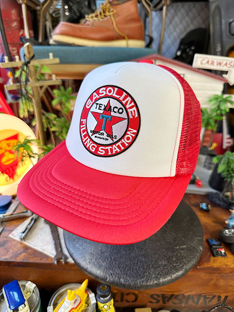 テキサコ　メッシュキャップ　帽子色＝ホワイト×レッド ■ アメリカン雑貨 アメリカ雑貨 |  | 06