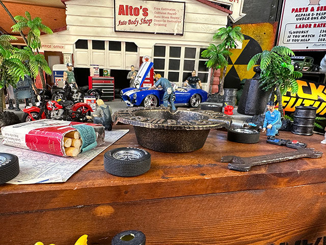 アイアンアシュトレイ （スモーカー/ゴールド） □ アメリカン雑貨