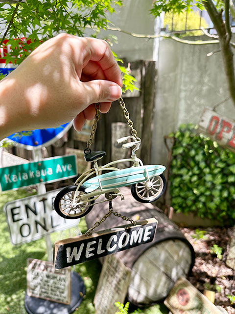 ビーチクルーザー　ウェルカムサイン　（車体色アイボリー）　■　アメリカン雑貨　アメリカ雑貨 |  | 07