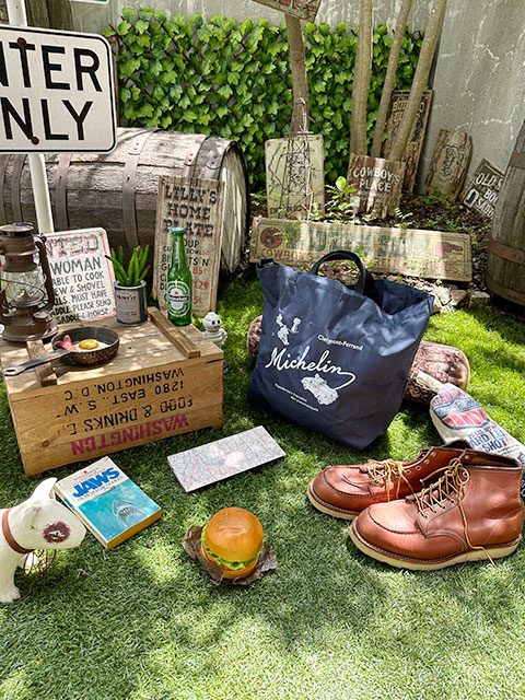 ミシュラン　パッカブル　2WAYトート　折り畳みトート　（ネイビー/クロスロード）　■ アメリカ雑貨 アメリカン雑貨 |  | 07