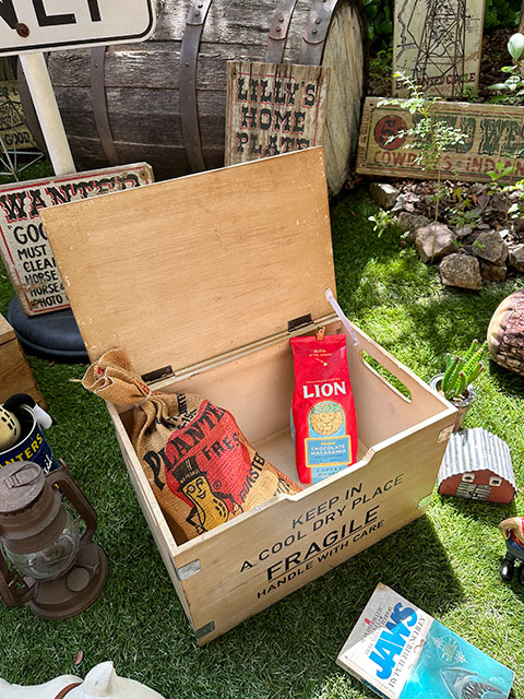 フラジール　フタ付きコンテナ　Lサイズ　（ナチュラル）　木箱　■ アメリカ雑貨 アメリカン雑貨 |  | 05