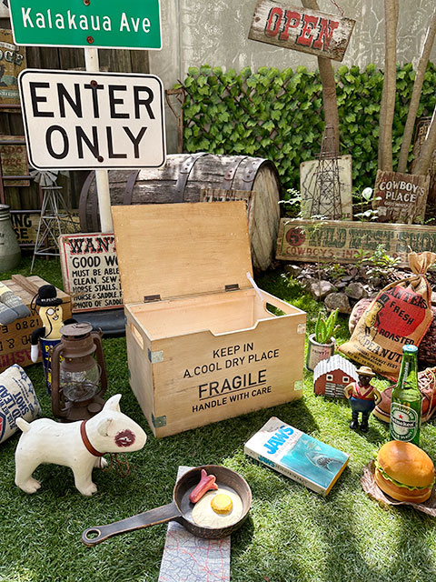 フラジール　フタ付きコンテナ　Lサイズ　（ナチュラル）　木箱　■ アメリカ雑貨 アメリカン雑貨 |  | 08