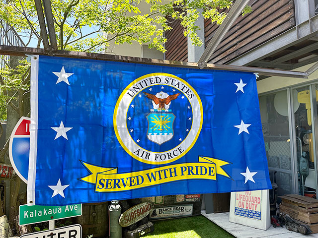 U.S.エアフォース　ミリタリーフラッグ　U.S.A.F. SERVED WITH PRIDE ■ アメリカン雑貨 アメリカ雑貨 | 