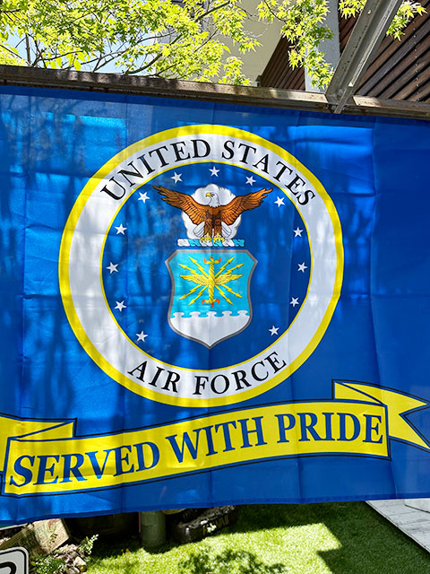 U.S.エアフォース　ミリタリーフラッグ　U.S.A.F. SERVED WITH PRIDE ■ アメリカン雑貨 アメリカ雑貨 |  | 01