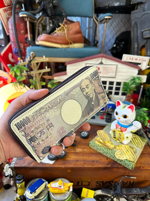 壱万円札ポーチ　長財布　金運招福　商売繁盛　開運招福 ■ アメリカン雑貨 アメリカ雑貨 | 