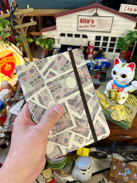 壱万円札ノートブック　（Lサイズ）　金運招福　商売繁盛　開運招福　■ アメリカン雑貨 アメリカ雑貨 | 