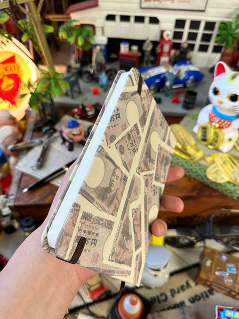 壱万円札ノートブック　（Lサイズ）　金運招福　商売繁盛　開運招福　■ アメリカン雑貨 アメリカ雑貨 |  | 03