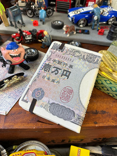 壱万円札ノートブック　（Sサイズ）　金運招福　商売繁盛　開運招福　■　アメリカン雑貨　アメリカ雑貨 |  | 03