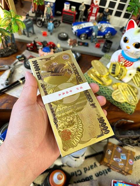 壱万円札メモ帳　金運招福　商売繁盛　開運招福 ■ アメリカン雑貨 アメリカ雑貨 |  | 01