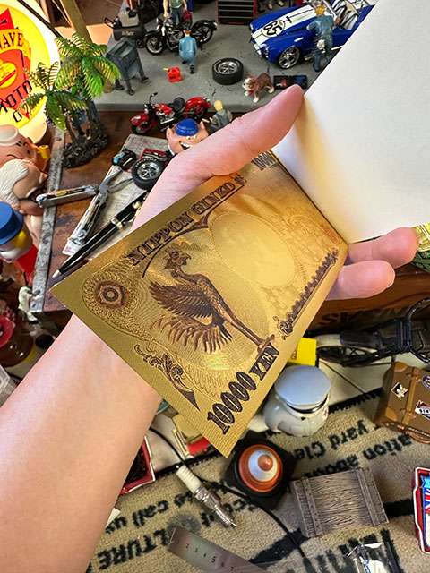 壱万円札メモ帳　金運招福　商売繁盛　開運招福 ■ アメリカン雑貨 アメリカ雑貨 |  | 06
