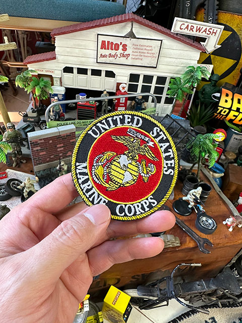 U.S.マリーン　ミリタリーワッペン　（ラウンド/エンブレム/直径7.8cm）　■　アメリカン雑貨　アメリカ雑貨 |  | 02