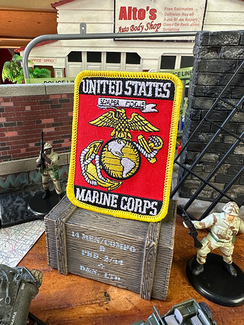U.S.マリーン　ミリタリーワッペン　（レクタングル/エンブレム）　■　アメリカン雑貨　アメリカ雑貨 爆買 | 