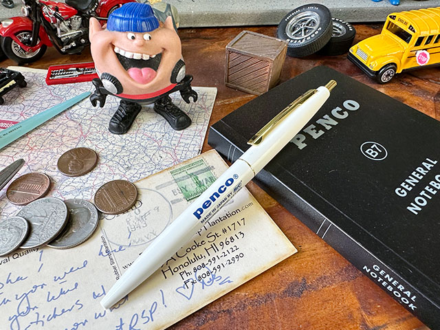 PENCO　ペンコ　ノックボールペン　0.5mm　（ホワイト）　HIGHTIDE　ハイタイド　■　アメリカン雑貨　アメリカ雑貨 | 