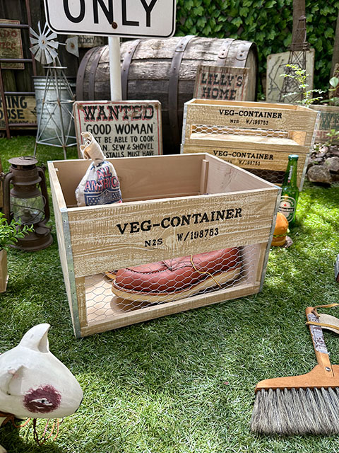 ヴィンテージ ベジタブルボックス Lサイズ 単品 □ アメリカン雑貨