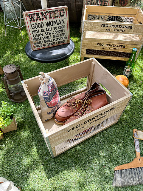 ヴィンテージ ベジタブルボックス Lサイズ 単品 □ アメリカン雑貨