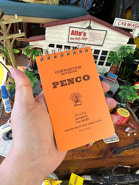 PENCO　ペンコ　コイルノートパッドS　ミニサイズ　メモ帳　7mm　罫線　ダブルリングノート　（オレンジ）　HIGHTIDE　ハイタイド｜candytower｜02