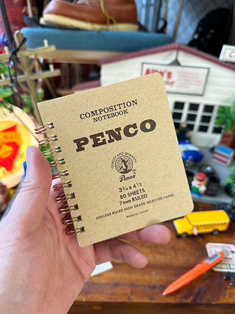 PENCO　ペンコ　ダブルリングノート　Sサイズ　7mm　罫線　コイルノート　メモ帳　（ナチュラル）　単品　HIGHTIDE　ハイタイド | 