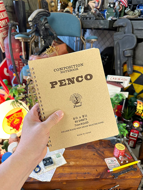 PENCO　ペンコ　ダブルリングノート　Lサイズ　7mm　罫線　コイルノート　（ナチュラル）　単品　HIGHTIDE　ハイタイド |  | 01