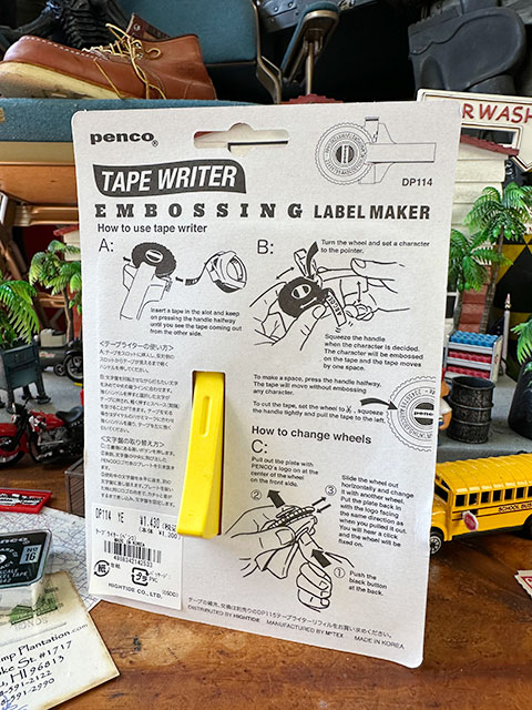 PENCO　ペンコ　テープライター　（イエロー）　黒テープ1本付属　ラベルライター　HIGHTIDE　ハイタイド　■　アメリカン雑貨 |  | 04
