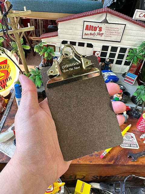 PENCO　ペンコ　クリップボード　オールドスクール　ゴールド　（ミニサイズ）　HIGHTIDE　ハイタイド　■　アメリカン雑貨　アメリカ雑貨 |  | 03