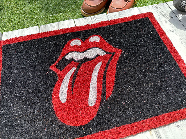 ローリングストーンズ オフィシャル ドアマット （Lips & Tongue