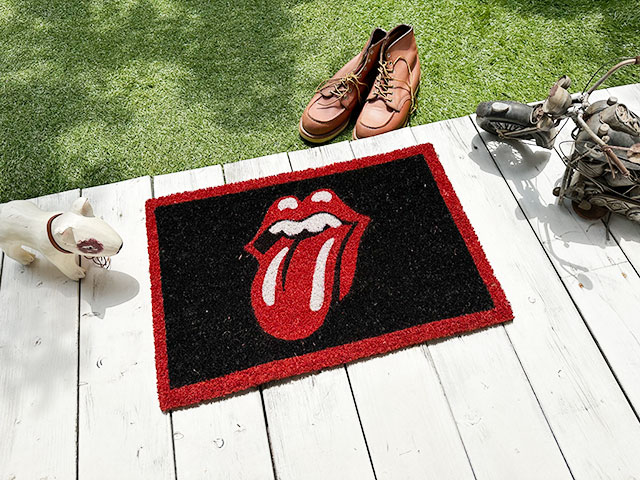 ローリングストーンズ オフィシャル ドアマット （Lips & Tongue