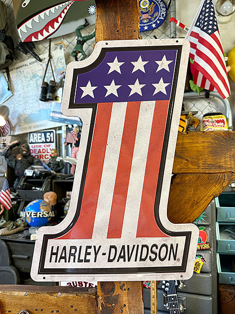 ハーレーダビットソン星条旗デザインロンT Harley-Davidson 純正