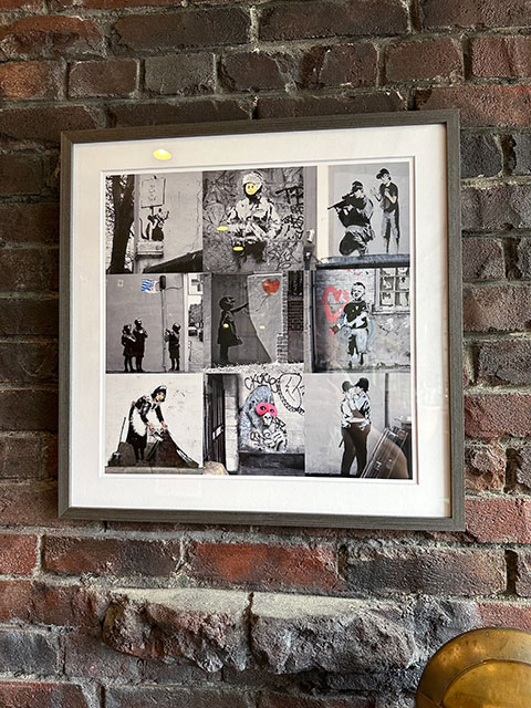 バンクシー　アートフレーム（Banksy Collection 2）　木製額付き　絵画ポスター　バンクシーコレクションシリーズ ■ アメリカン雑貨