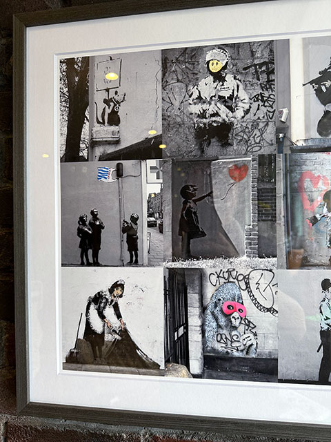 バンクシー　アートフレーム（Banksy Collection 2）　木製額付き　絵画ポスター　バンクシーコレクションシリーズ ■ アメリカン雑貨