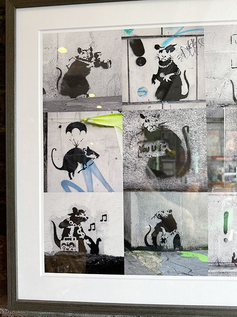 バンクシー　アートフレーム　（Rats Collection）　木製額付き　絵画ポスター　バンクシーコレクションシリーズ　ネズミ｜candytower｜02
