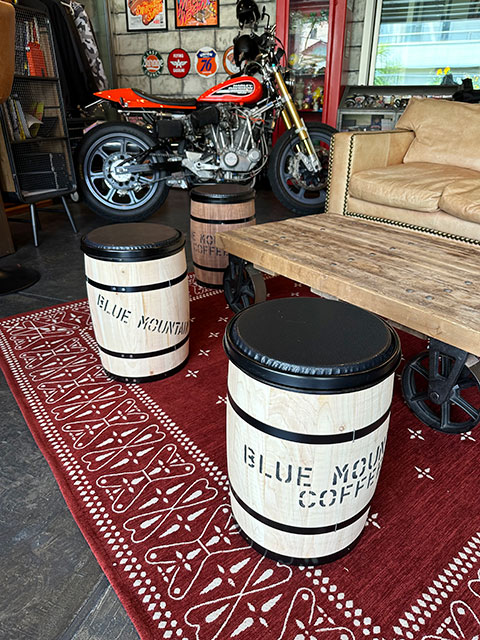 コーヒー木樽チェアー （無塗装/白木） 単品 □ アメリカン雑貨