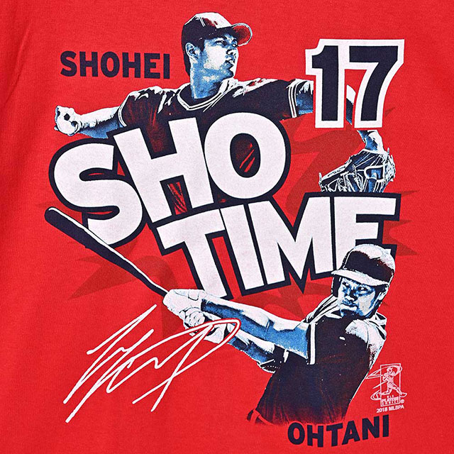 100％品質 大谷翔平 SHO TIME アメリカン雑貨 オフィシャルTシャツ ロサンゼルス・エンゼルス  MLB公式グッズ アメリカ雑貨 応援グッズ 