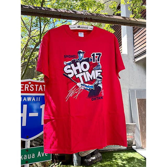 超歓迎された 大谷翔平 SHO TIME オフィシャルTシャツ Lサイズ ロサンゼルス エンゼルス MLB公式グッズ  アメリカン雑貨 アメリカ雑貨 