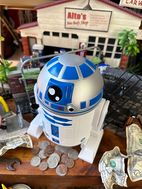 スターウォーズ R2-D2 PVCバンク □ アメリカン雑貨 アメリカ雑貨