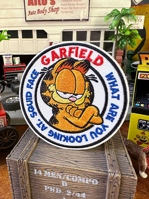 ガーフィールド　ワッペン　（腕組みポーズ）　■　アメリカン雑貨　アメリカ雑貨 | 