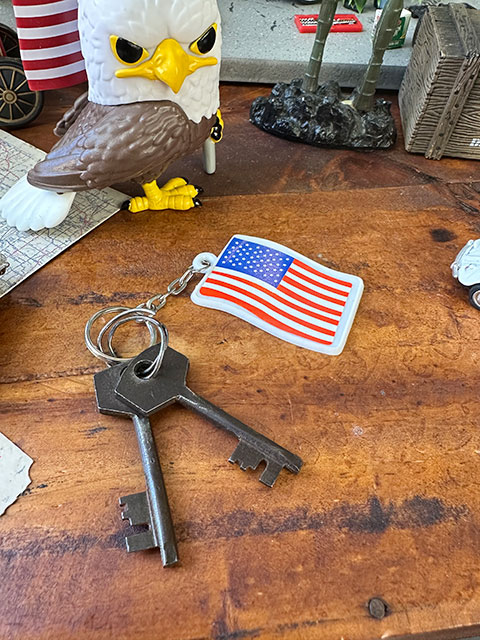 星条旗　プラ製キーホルダー ■ アメリカン雑貨 アメリカ雑貨 | 