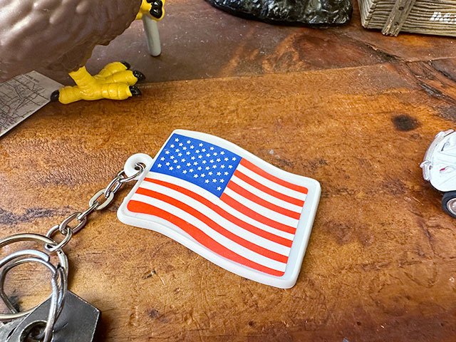 星条旗　プラ製キーホルダー ■ アメリカン雑貨 アメリカ雑貨 |  | 01