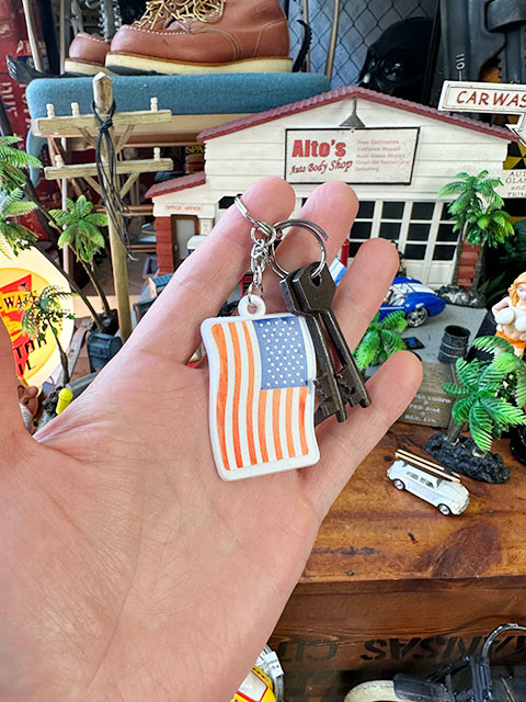 星条旗　プラ製キーホルダー ■ アメリカン雑貨 アメリカ雑貨 |  | 03