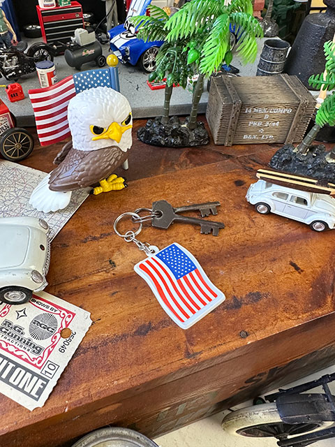 星条旗　プラ製キーホルダー ■ アメリカン雑貨 アメリカ雑貨 |  | 05