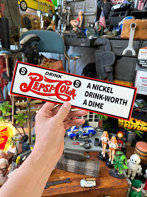 ペプシ　バンパーステッカー　（30年代ロゴ/5セント）　■　アメリカン雑貨　アメリカ雑貨 |  | 02