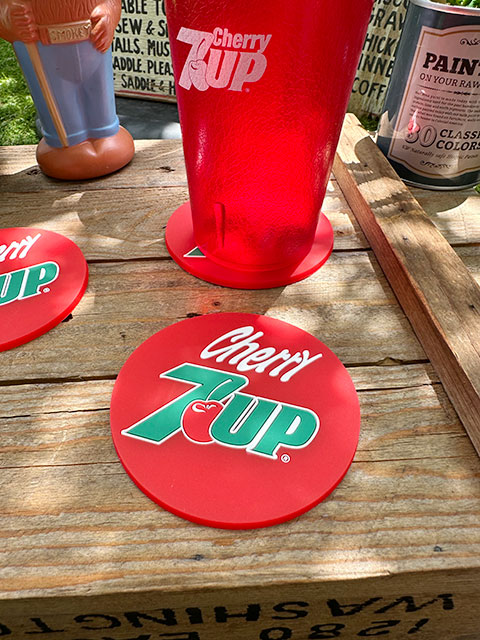 7UP　セブンアップ　ラバーコースター　（レッド）　単品　■ アメリカン雑貨 アメリカ雑貨 | 