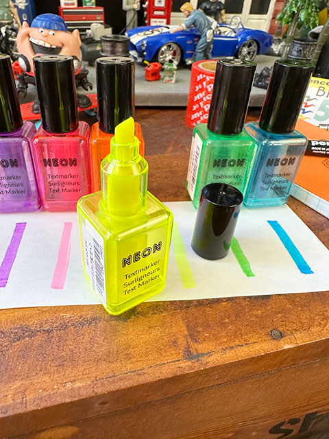 マニキュア蛍光ペン　（6本セット）　BRUNNEN　ブルネン　HIGHTIDE　ハイタイド　■　アメリカン雑貨　アメリカ雑貨 |  | 02