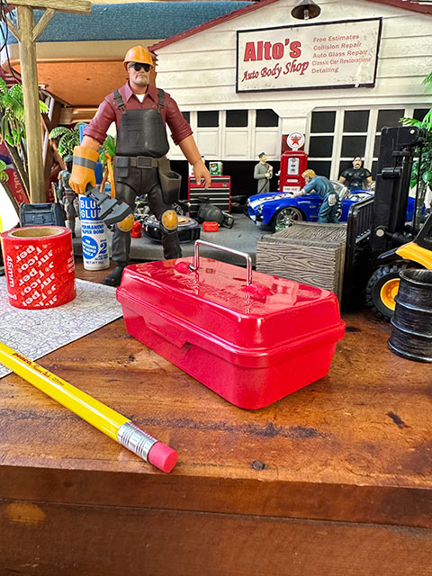 タイニーコンテナー　（レッド）　道具箱みたいな小物入れ　ミニサイズ　ツールボックス　HIGHTIDE　ハイタイド　■　アメリカン雑貨 |  | 03