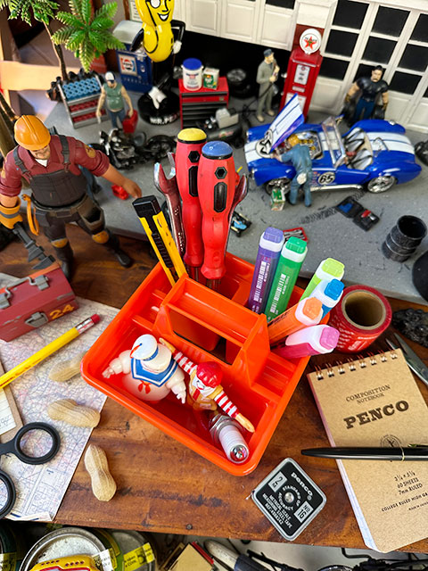 PENCO　ペンコ　ストレージキャディ　Sサイズ　（オレンジ）　小物入れ　机上収納　HIGHTIDE　ハイタイド　■　アメリカン雑貨 |  | 01