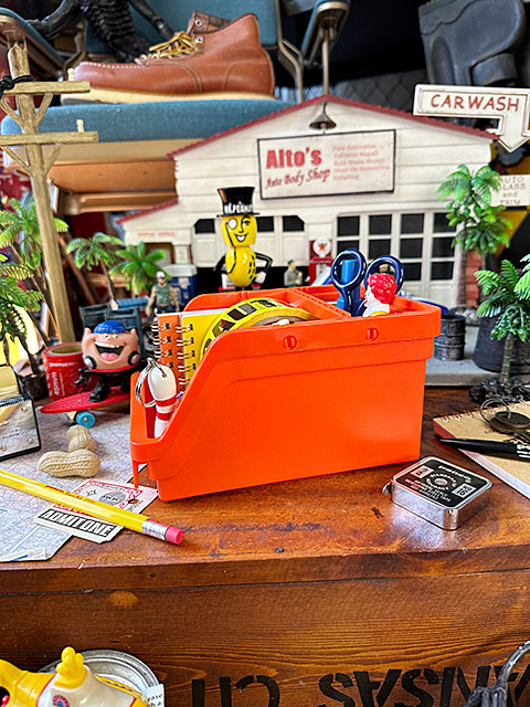 PENCO　ペンコ　パイルアップキャディ　（オレンジ）　単品　収納ボックス　小物入れ　机上収納　HIGHTIDE　ハイタイド 爆買 |  | 01