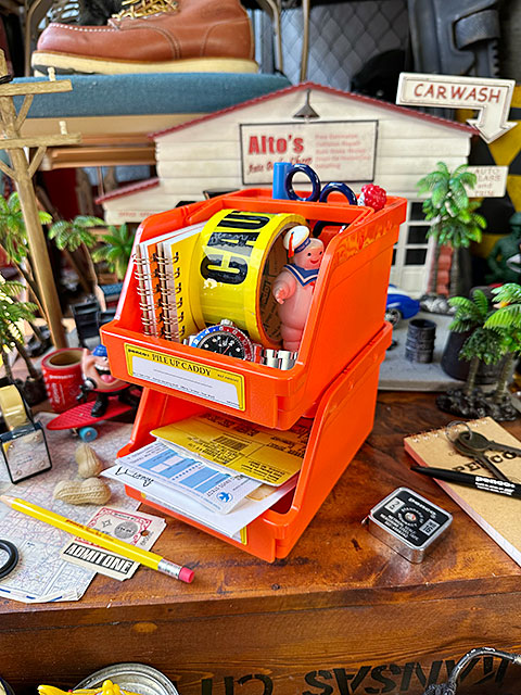 PENCO　ペンコ　パイルアップキャディ　（オレンジ）　単品　収納ボックス　小物入れ　机上収納　HIGHTIDE　ハイタイド 爆買 |  | 07